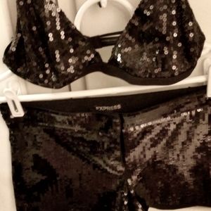 Express Sequence Shorts and Bra